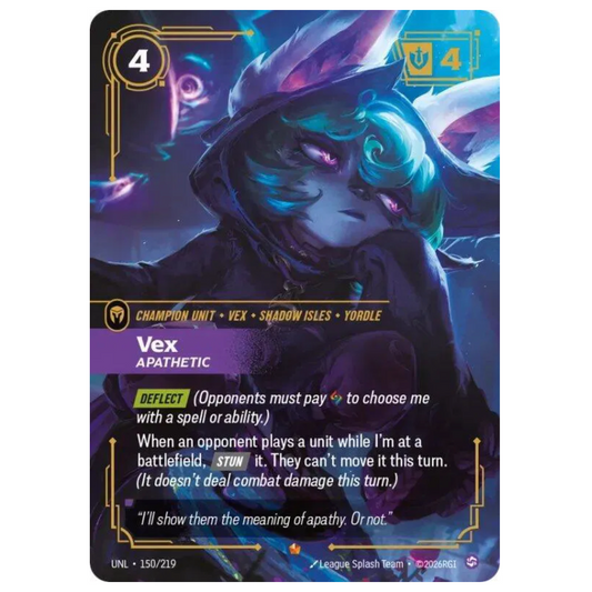 Riftbound: League of Legends TCG Vex Apathetic Unleashed 150/219