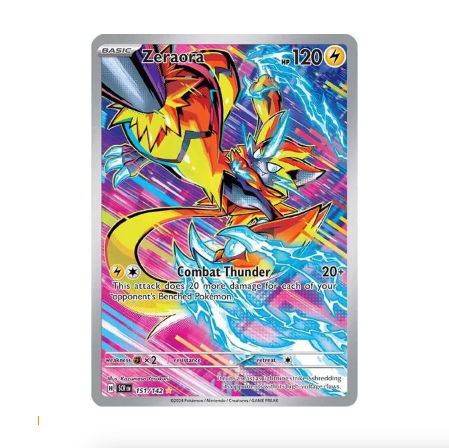 Pokemon TCG Zeraora Stellar Crown 151/142