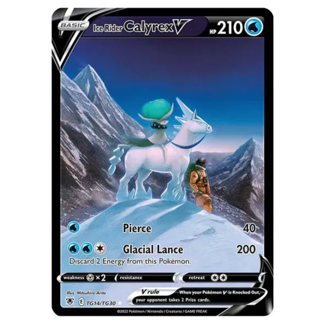 Pokemon TCG Ice Rider Calyrex V Astral Radiance TG14/TG30