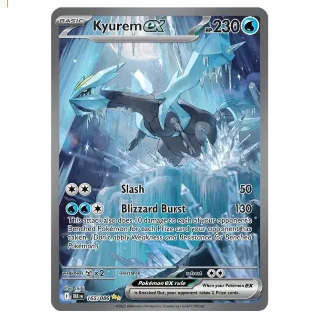 Pokemon TCG Kyurem EX Black Bolt 165/086