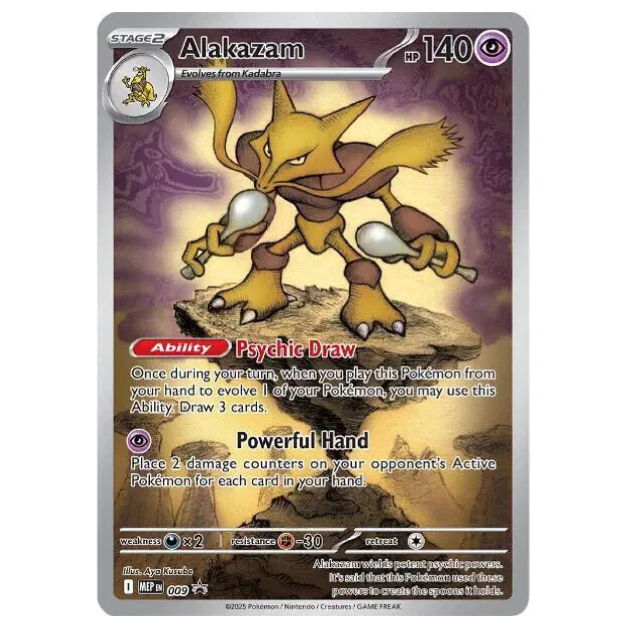 Pokemon TCG Alakazam Mega Evolution 009 Promo
