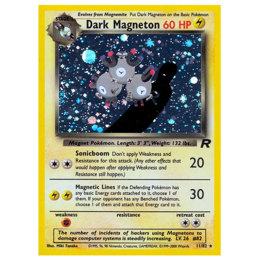 Pokemon TCG Dark Magneton Team Rocket 11/82