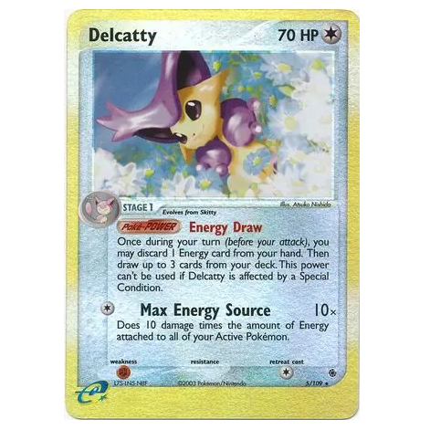 Pokemon TCG Delcatty *Reverse Holo* EX Ruby & Sapphire 5/109