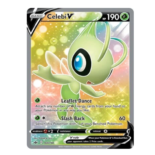 Pokemon TCG Celebi V Chilling Reign 160/198