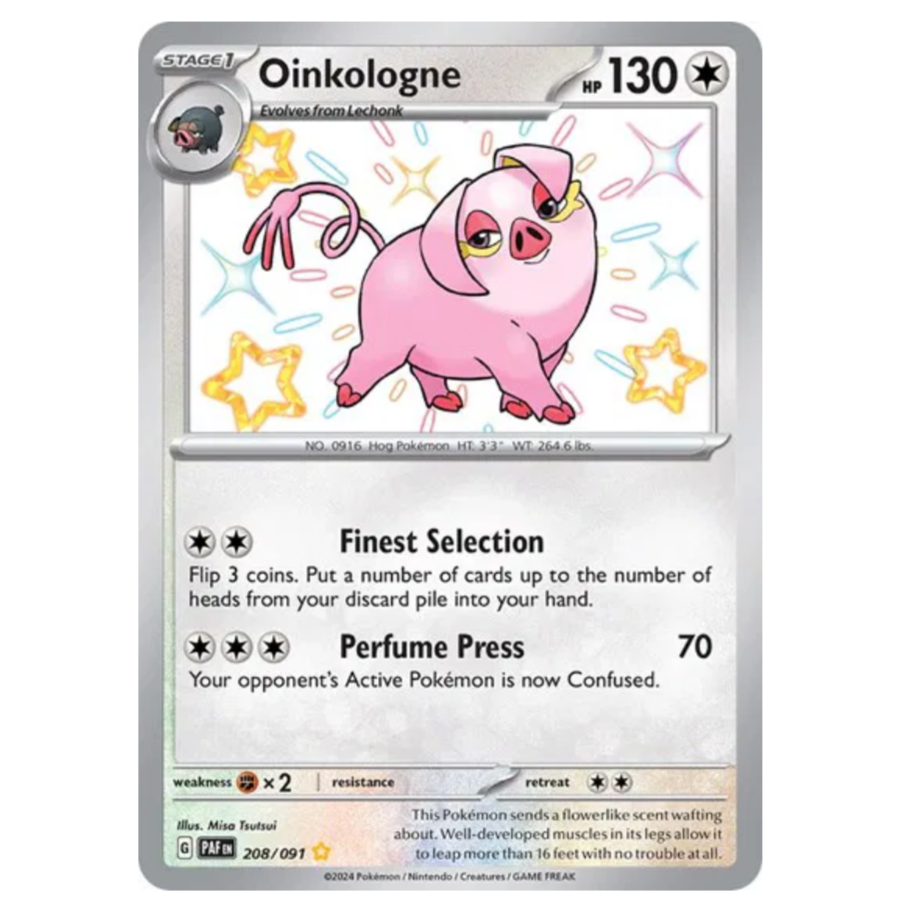 Pokemon TCG Oinkologne *Baby Shiny* Paldean Fates 208/091