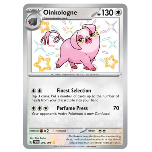 Pokemon TCG Oinkologne *Baby Shiny* Paldean Fates 208/091
