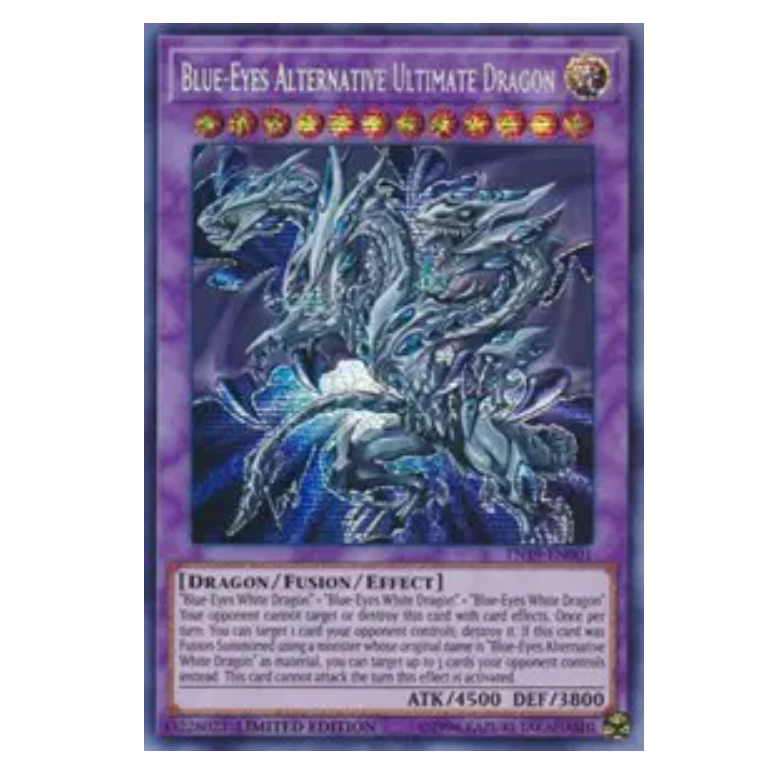 Yu-Gi-Oh! TCG Blue-Eyes Alternative Ultimate Dragon *Secret Rare* Limited Edition TN19-EN001