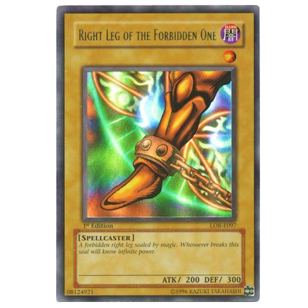 Yu-Gi-Oh! TCG Right Leg of the Forbidden One 1st Edition *Ultra Rare* LOB-E097