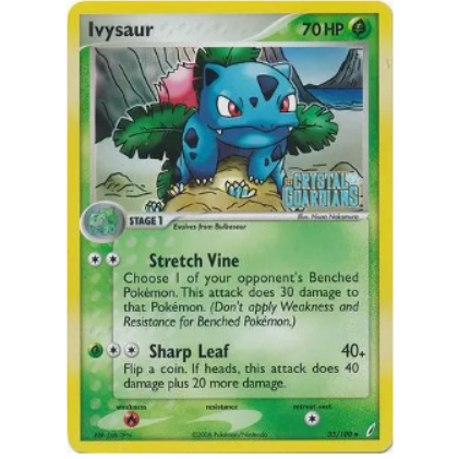pokemon TCG Ivysaur EX Crystal Guardians *Stamped* 35/100
