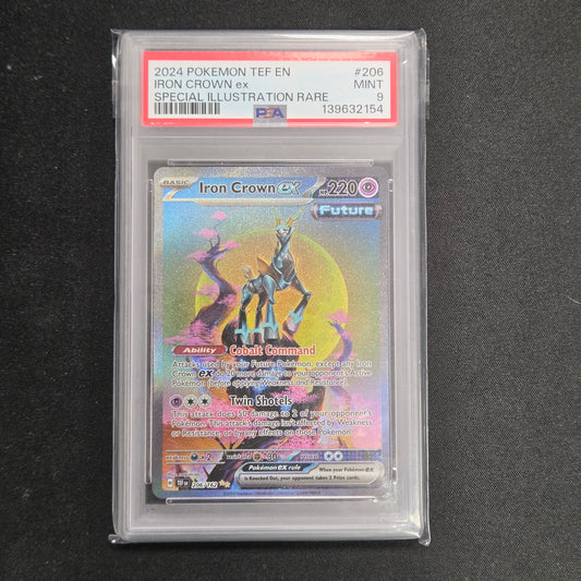 Pokemon TCG Iron Crown ex Temporal Forces 206/162 (PSA 9)