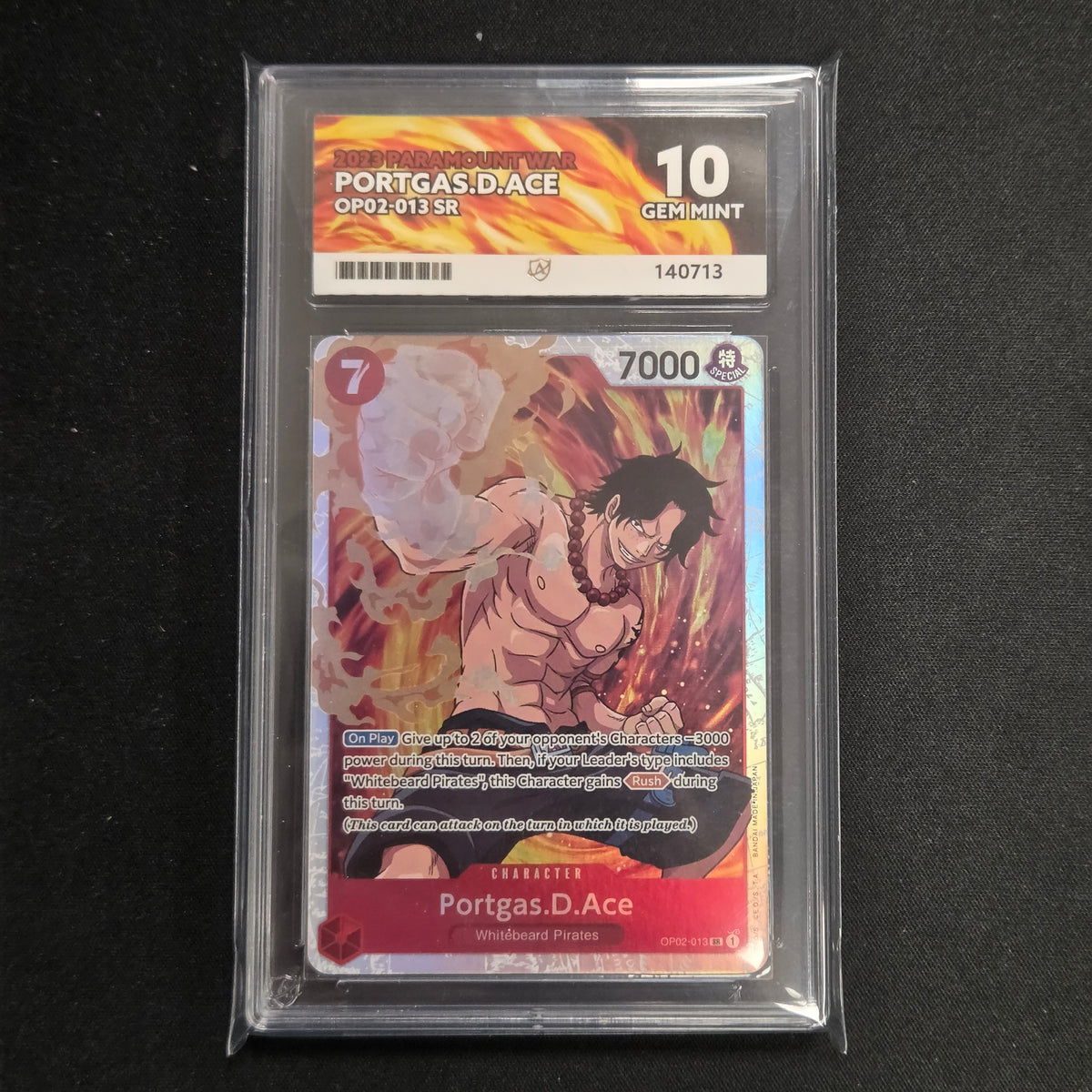 One Piece CG Portgas.D.Ace Paramount War OP02-013 (Ace 10)