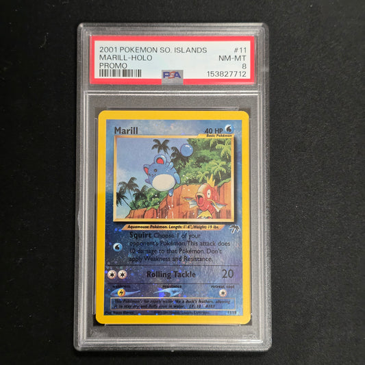 Pokemon TCG Marill *Reverse Holo* Southern Islands 11/18 (PSA 8)