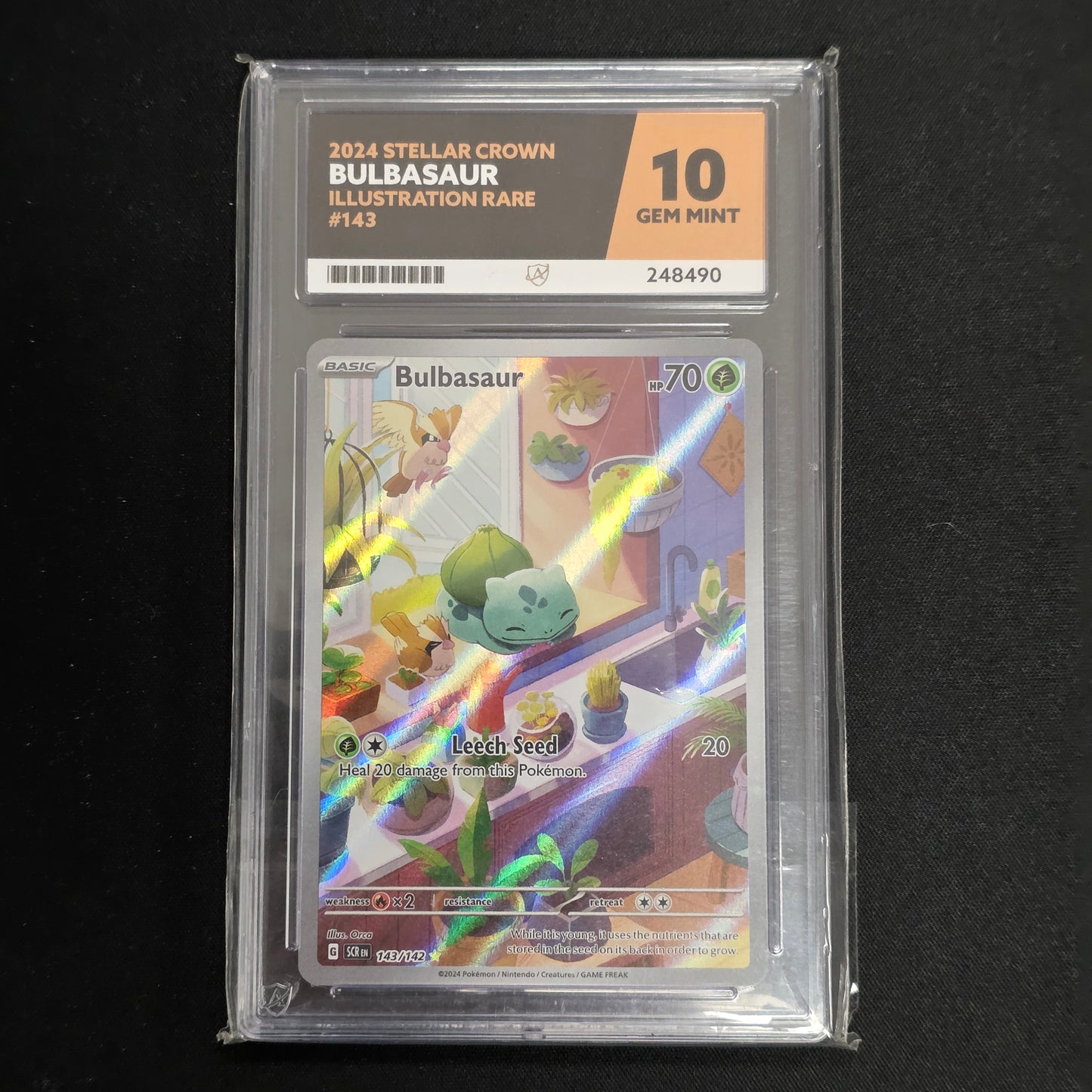 Pokemon TCG Bulbasaur Stellar Crown 143/142 (Ace 10)