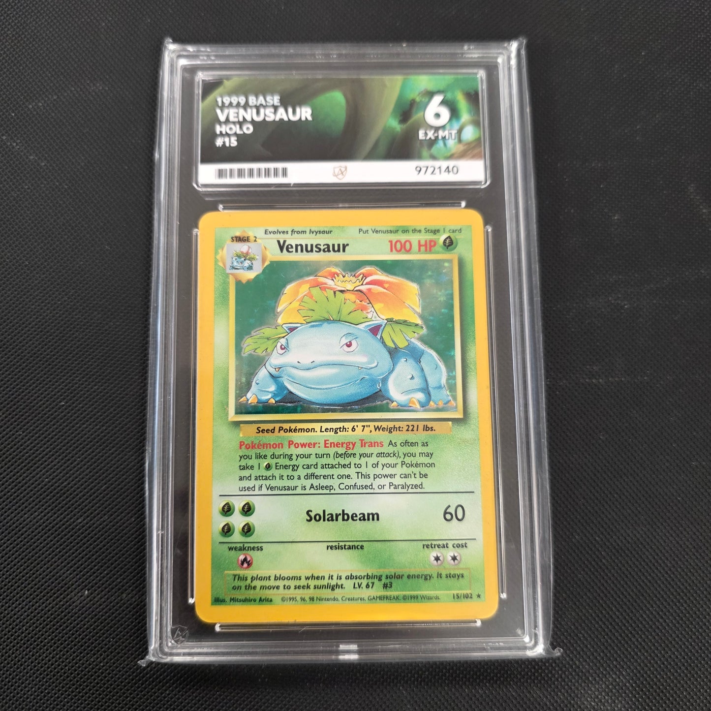 Pokemon TCG Venusaur *Holo* Base Set 15/102 (Ace 6)