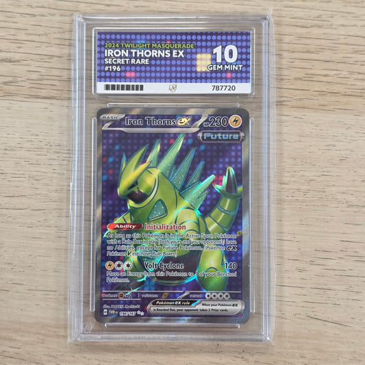 Pokemon TCG Iron Thorns ex Twilight Masquerade 196/167 (ACE 10)