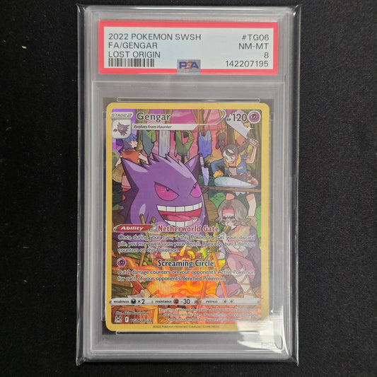 Pokemon TCG Gengar Lost Origin TG06/TG30 (PSA 8)