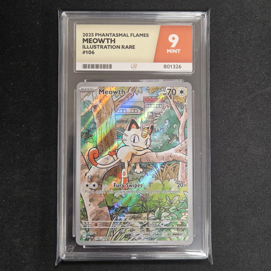 Pokemon TCG Meowth Phantasmal Flames 106/094 (Ace 9)