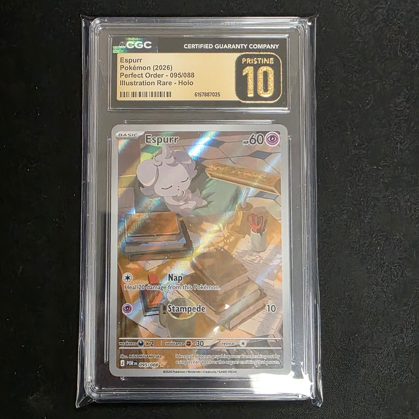 Pokemon TCG Espurr Perfect Order 095/088 (CGC Pristine 10)
