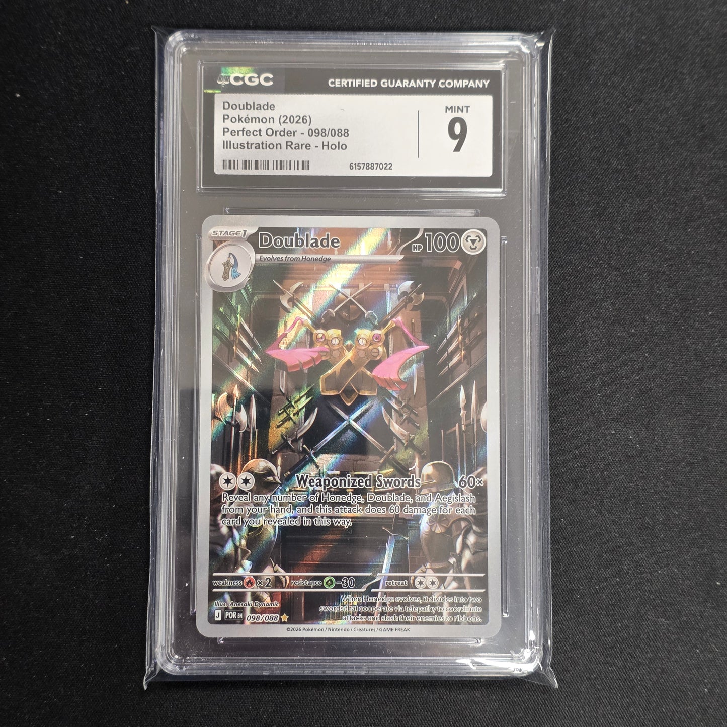 Pokemon TCG Doublade Perfect Order 098/088 (CGC 9)
