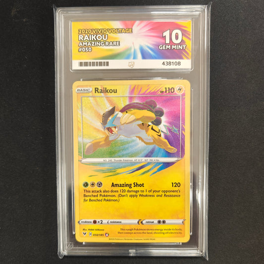 Pokemon TCG Raikou Vivid Voltage  050/185 (ACE 10)