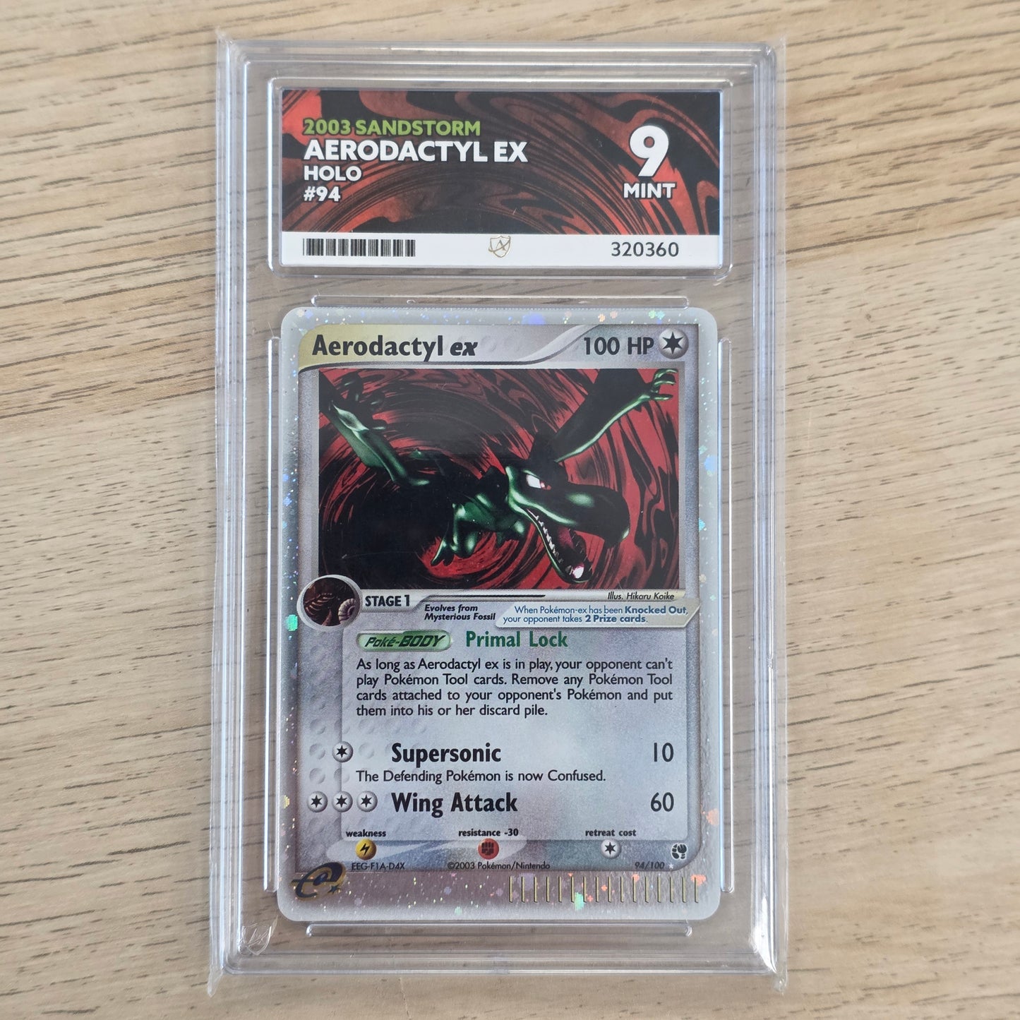 Pokemon TCG Aerodactyl ex EX Sandstorm 94/100