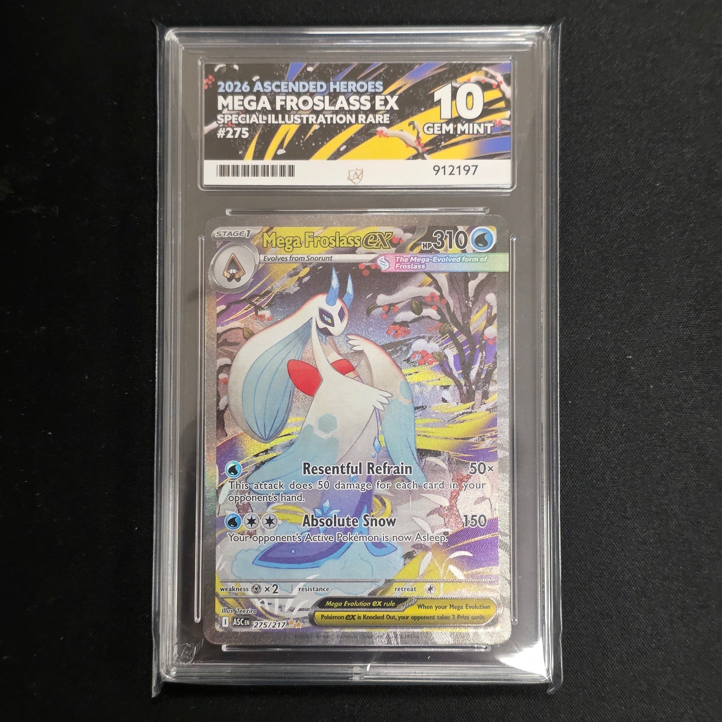 Pokemon TCG Mega Froslass ex Ascended Heroes 275/217 (Ace 10)