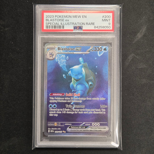 Pokemon TCG Blastoise ex 151 200/165 (PSA 9)