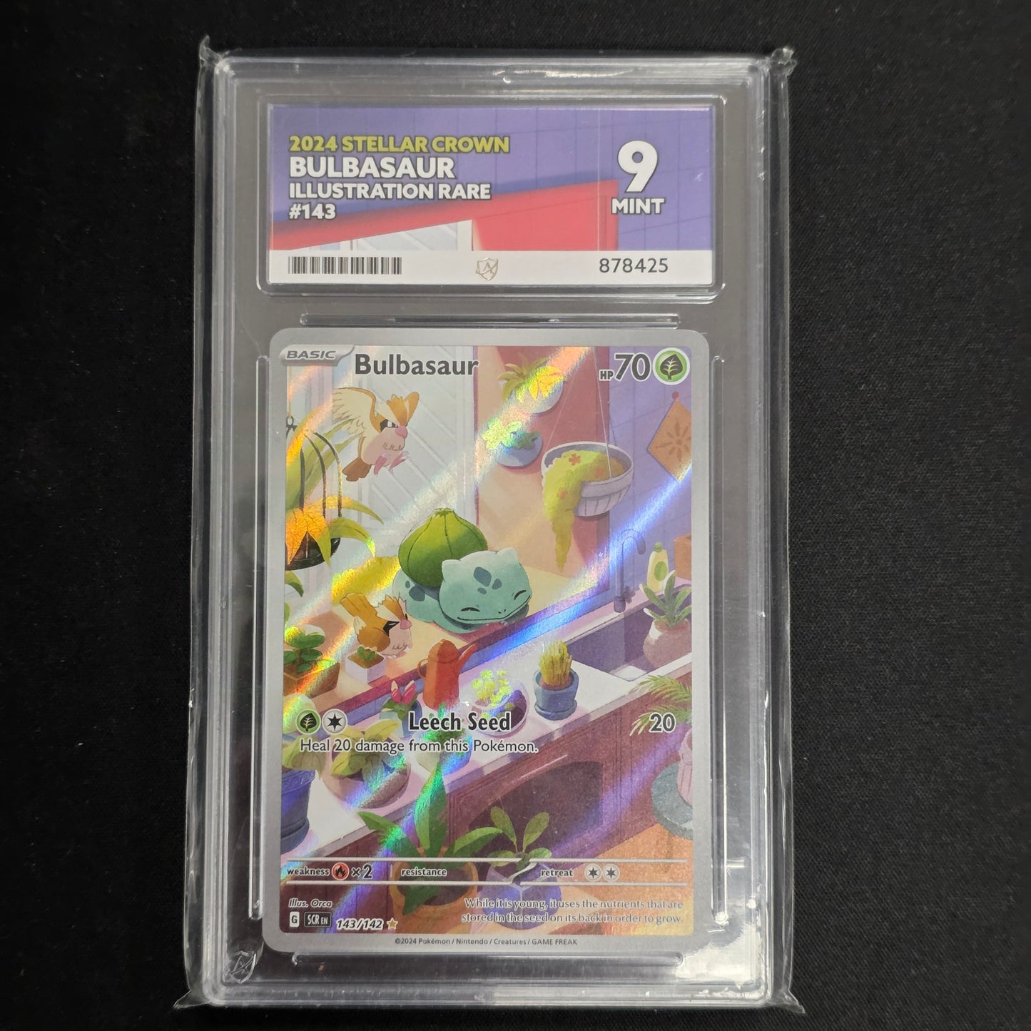 Pokemon TCG Bulbasaur Stellar Crown 143/142 (Ace 9)
