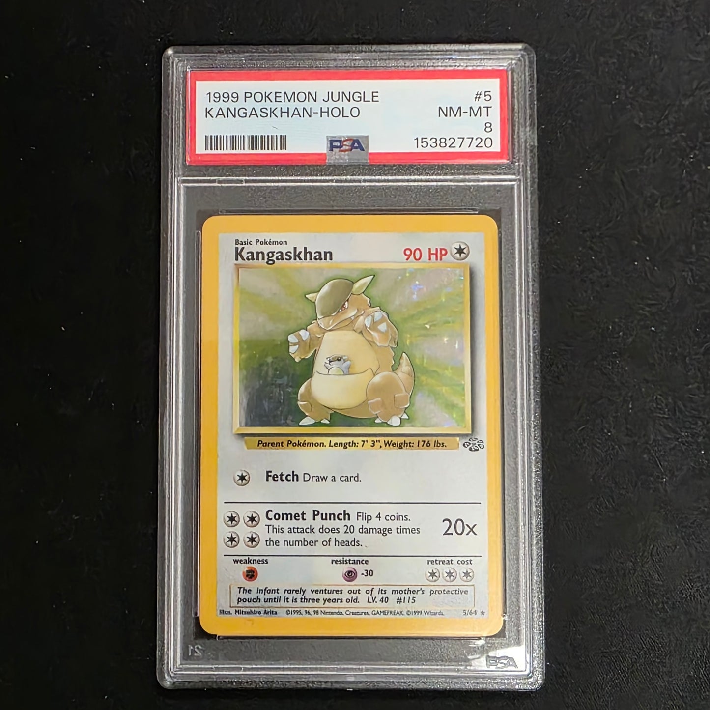 Pokemon TCG Kangaskhan Jungle 5/64 (PSA 8)