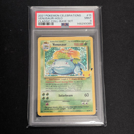 Pokemon TCG Venusaur Celebrations 15/102 (PSA 9)