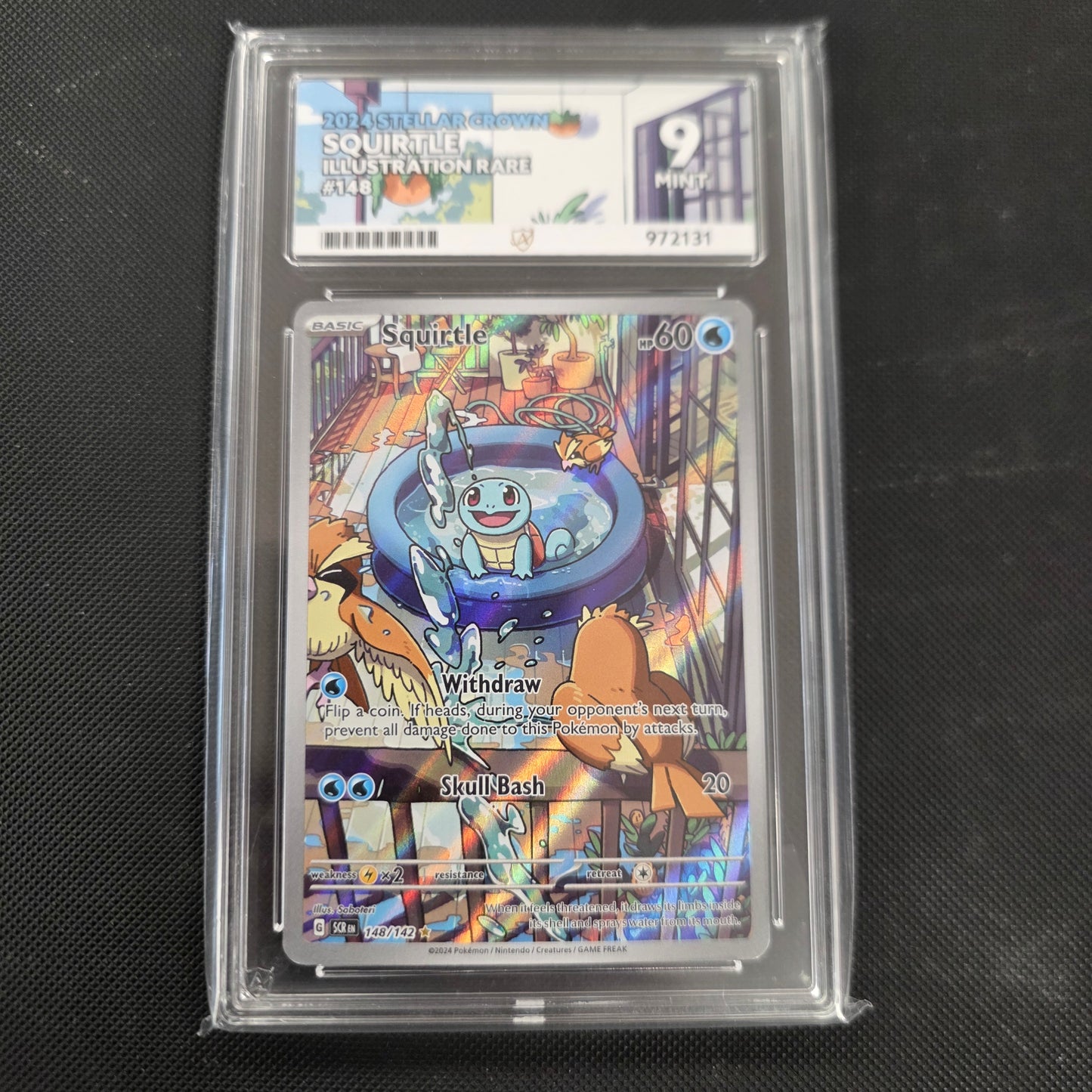 Pokemon TCG Squirtle Stellar Crown 148/142 (Ace 9)
