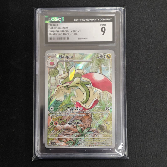 Pokemon TCG Flapple Surging Sparks 210/191 (CGC 9)