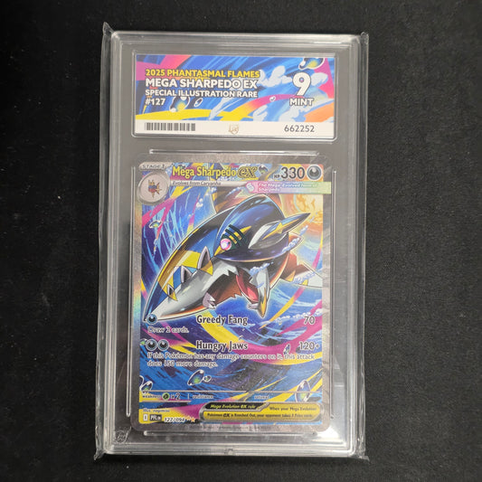 Pokemon TCG Mega Sharpedo ex Phantasmal Flames 127/094 (Ace 9)