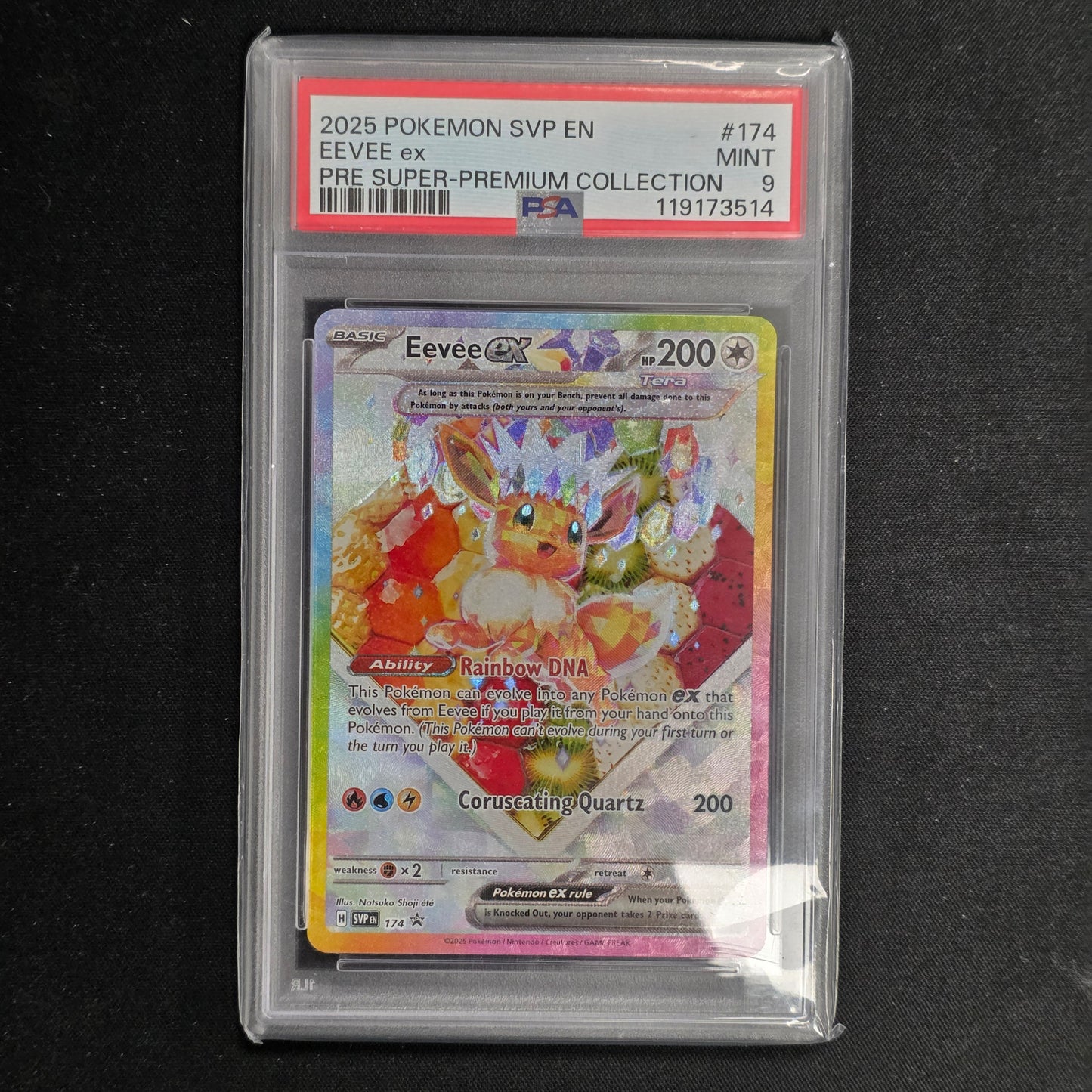Pokemon TCG Eevee EX Prismatic Evolutions 174 Promo (PSA 9)