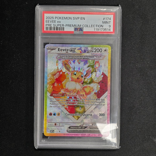 Pokemon TCG Eevee EX Prismatic Evolutions 174 Promo (PSA 9)