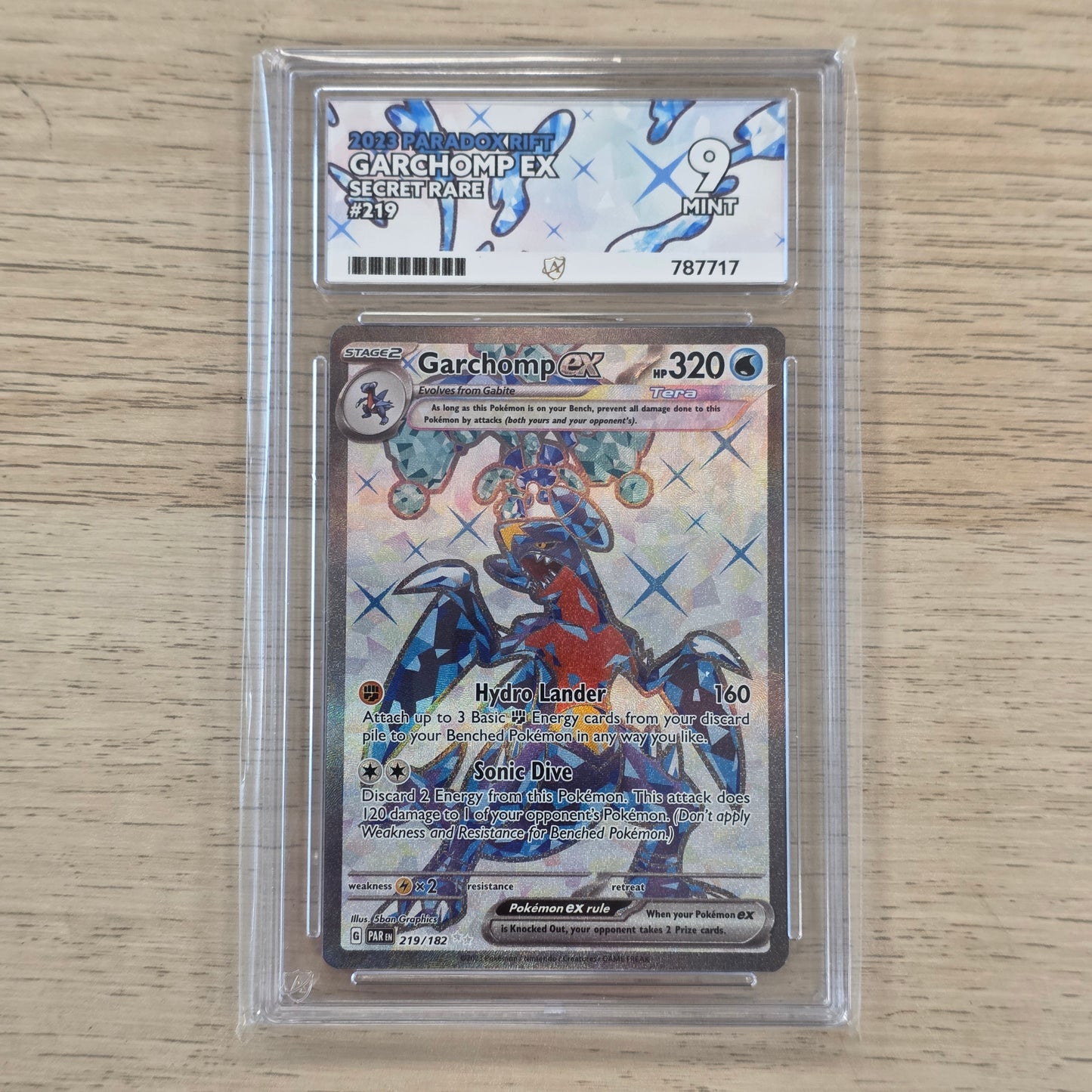 Pokemon TCG Garchomp ex Paradox Rift 219/182 (ACE 9)