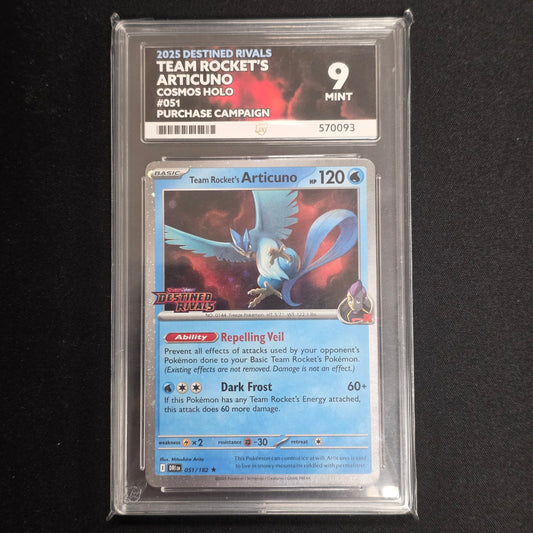 Pokemon TCG Team Rocket's Articuno *Stamped* Destined Rivals 051/182 (Ace 9)