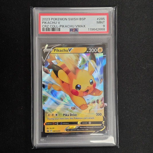 Pokemon TCG Pikachu V Promo SWSH285 (PSA 9)