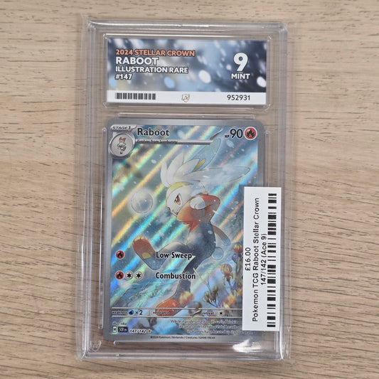 Pokemon TCG Raboot Stellar Crown 147/142 (Ace 9)