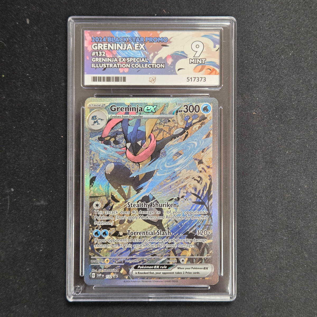 Pokemon TCG Greninja ex Scarlet & Violet Promo 132 (Ace 9)