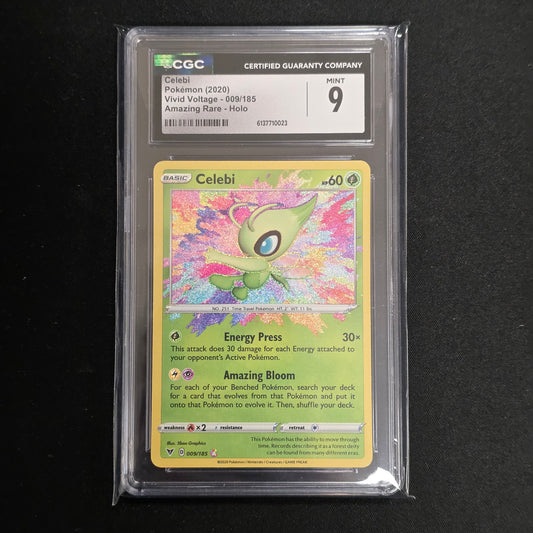 Pokemon TCG Celebi *Amazing Rare* Vivid Voltage 009/185 (CGC 9)