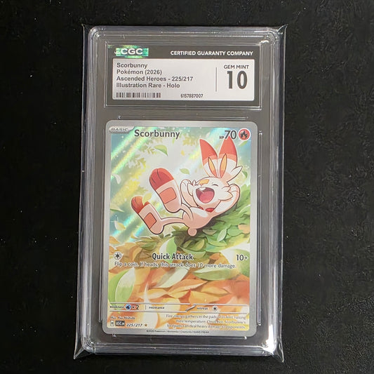 Pokemon TCG Scorbunny Ascended Heroes 225/217 (CGC 10)
