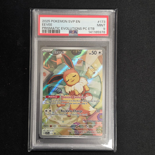 Pokemon TCG Eevee *Pokemon Centre Stamped* Promo 173 (PSA 9)