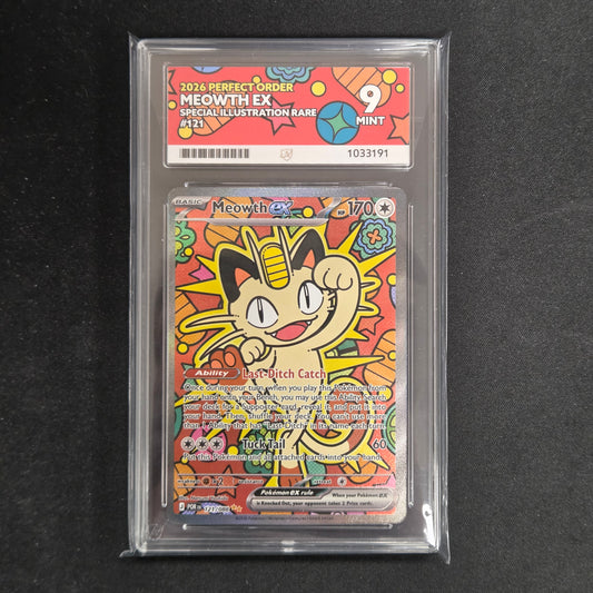Pokemon TCG Meowth ex Perfect Order 121/088 (Ace 9)