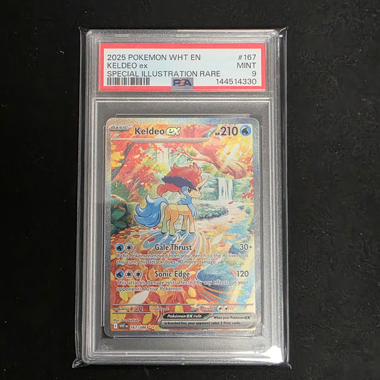 Pokemon TCG Keldeo ex White Flare 167/086 (PSA 9)