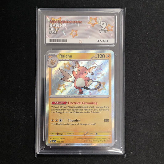 Pokemon TCG Raichu *Baby Shiny* Paldean Fates 132/091 (ACE 9)