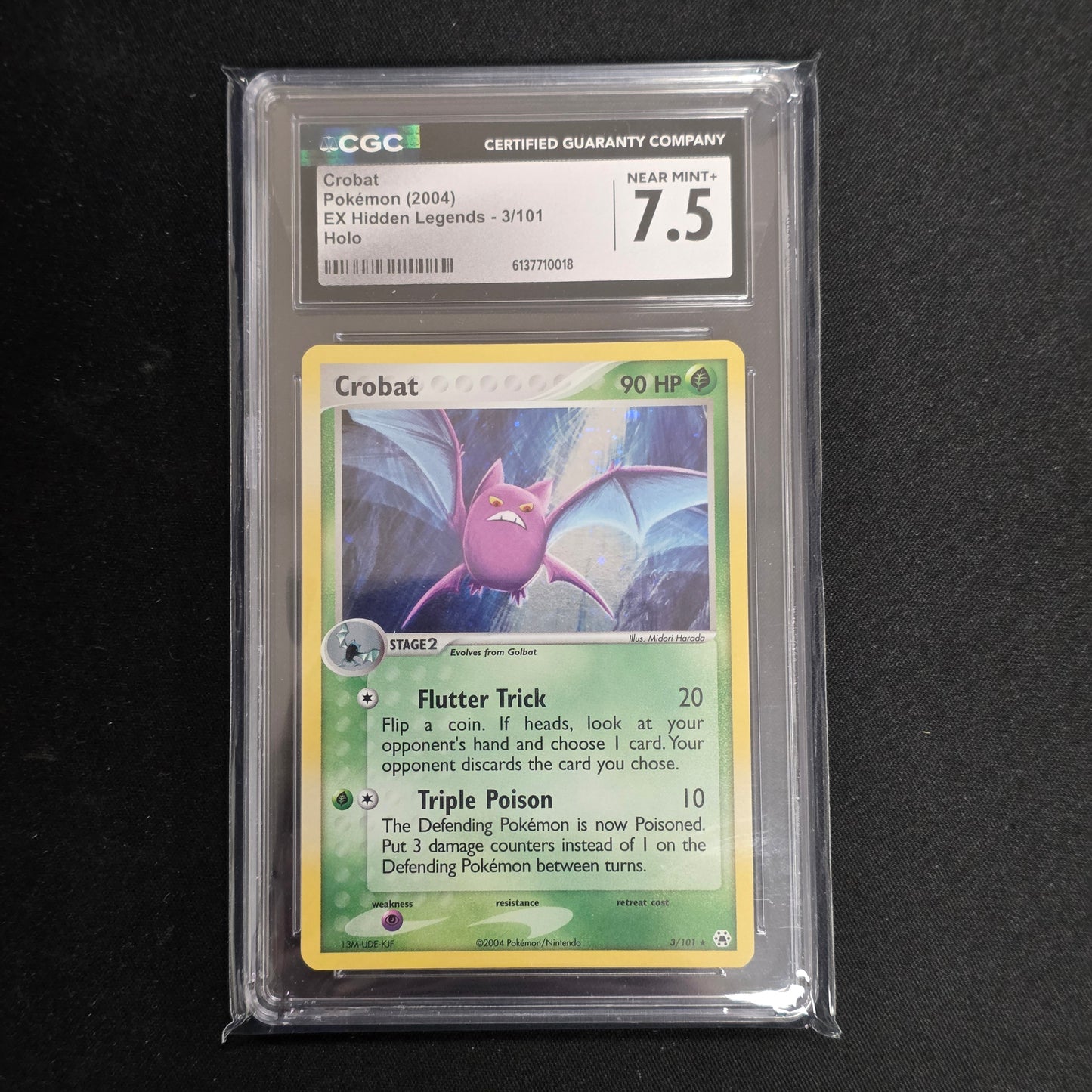 Pokemon TCG Crobat *Holo* EX Legends 3/101 (CGC 7.5)