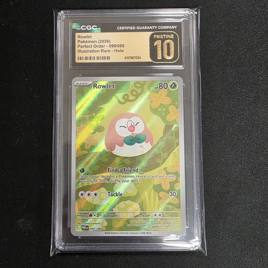 Pokemon TCG Rowlet Perfect Order 090/088 (CGC Pristine 10)
