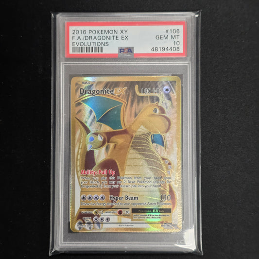 Pokemon TCG Dragonite EX Evolutions 106/108 (PSA 10)
