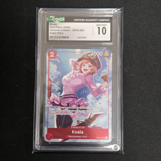 One Piece CG Koala Heroine's OP05-006 (CGC 10)
